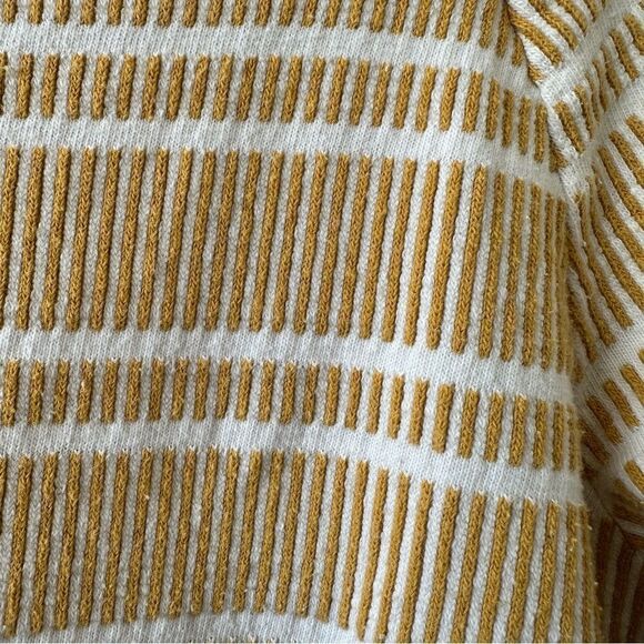 Anthropologie-Postmark Boat Neck 3/4 Sleeve Striped Top - Picture 4 of 10